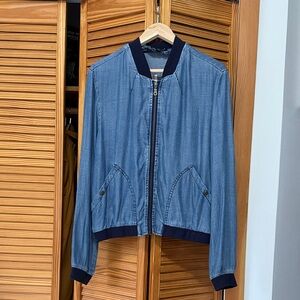 Velvet Heart Blue Bomber Jacket